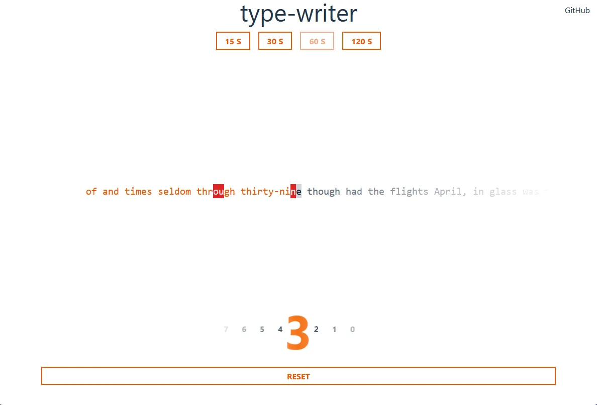 Svelte Type Writer light